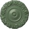 Ekena Millwork Marseille Ceiling Medallion (Fits Canopies up to 7 3/8"), Hand-Painted Athenian Green, 21"OD x 2"P CM21MAAGF - alternate 1